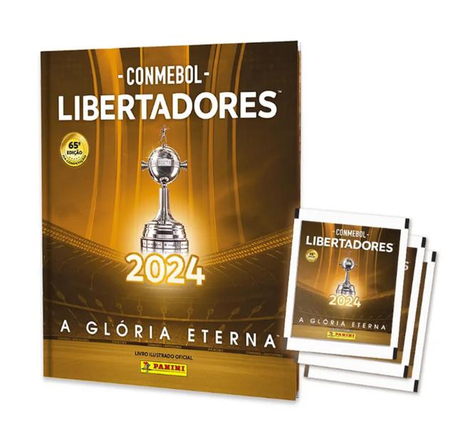 Imagem de Album De Figurinha Capa Mole Conmebol Libertadores 2024, Panini + 30 Envelopes