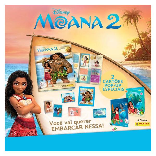 Imagem de Álbum de Figurinhas Moana 2 Disney + 100 Fig em 20 Envelopes