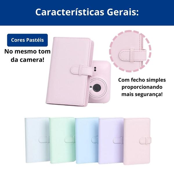 Imagem de Álbum De Fotos Fotográfico Para Câmera Instax Mini - 18 pg