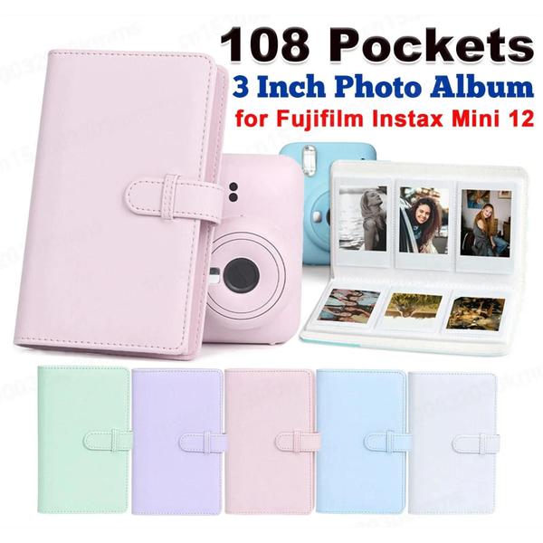 Imagem de Álbum De Fotos Portátil Verde Rosa De 3 Polegadas 108 Folhas Para Fujifilm Instax Mini 12 Livro De