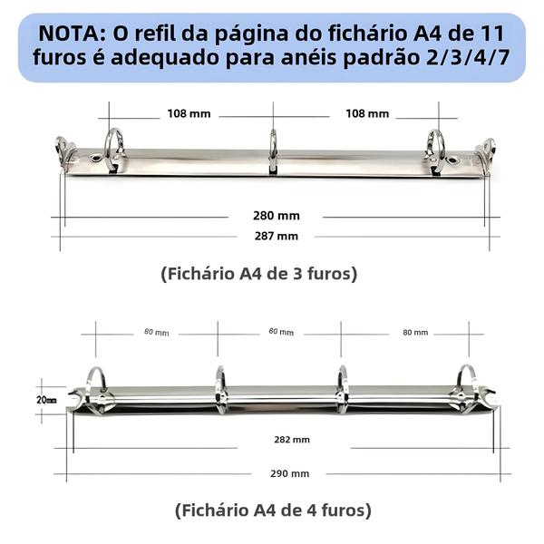 Imagem de Álbum De Fotos Transparente A4, Páginas De Recarga, 10 Peças, Protetor De Arquivo, 4 11 Furos, 6x4,