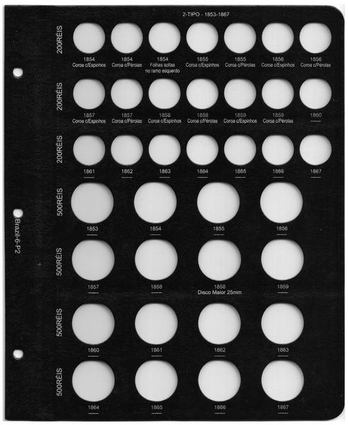 Imagem de Álbum De Luxo Nº 6 Para Moedas Império Prata 1848 - 1889