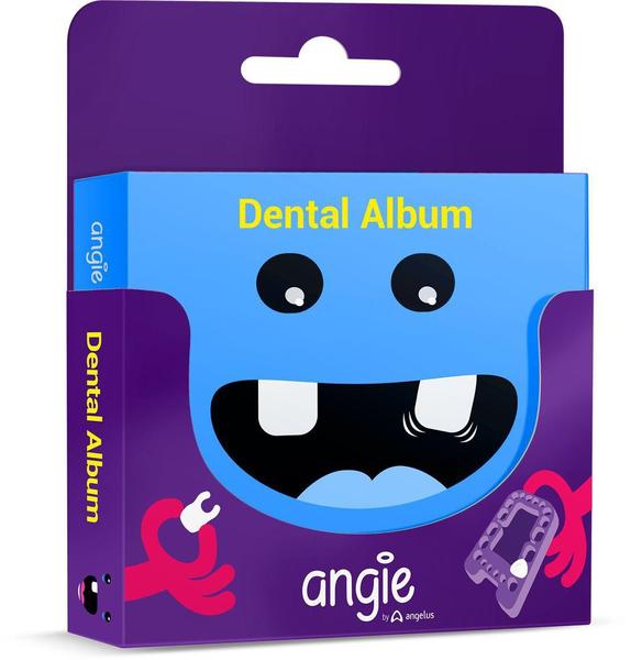 Imagem de Album Dental p guardar os dentes de Leite Premium Azul Angie