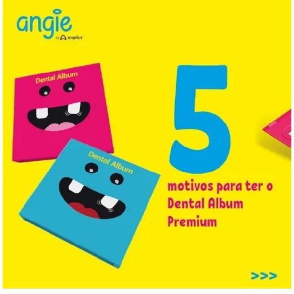 Imagem de Albúm Dental Premium Kit 2 Infantil Com Estojo - ul E Rosa