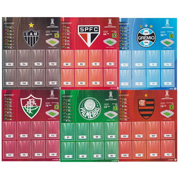 Imagem de Álbum Libertadores 2024 + 30 Figurinhas (6 Envelopes) Glória Eterna