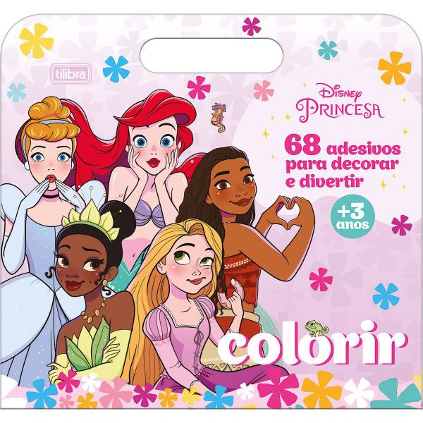 Imagem de Álbum Maleta Para Colorir Princesas 8 Folhas Tilibra