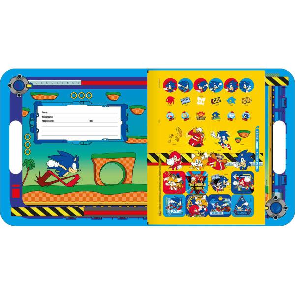 Álbum Maleta Para Colorir Sonic 8 Folhas Tilibra Imagem de Álbum Maleta Para Colorir Sonic 8 Folhas Tilibra