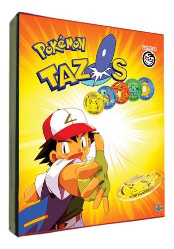 Imagem de Album Para Coleção 160 Tazos Pokémon Anos 2000 Sem Tazos