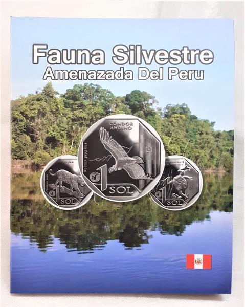 Imagem de Álbum para Moedas Fauna do Peru com 10 moedas