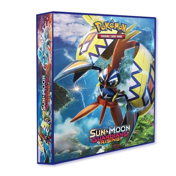 Imagem de Álbum Pasta Fichário Pokemon com 10 Folhas YES 9 Bolsos Sun & Moon Guardians Rising Capa Dura