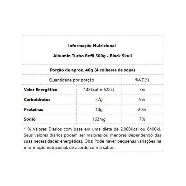 Imagem de Albumin Turbo Refil (500g) - Sabor: Toffee