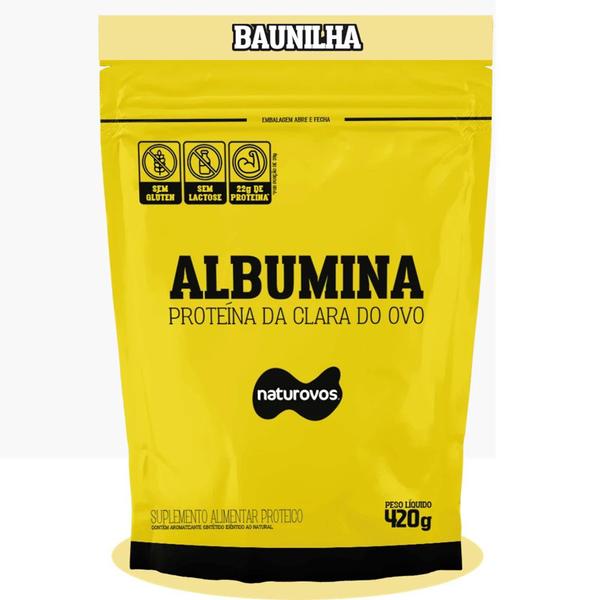 Imagem de Albumina 420g naturovos - baunilha