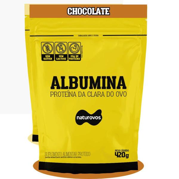 Imagem de Albumina 420g naturovos - chocolate