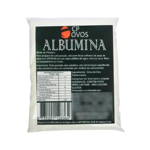 Imagem de Albumina CP Ovos - 500gr - 80% Proteína - Suplemento Integral - (1x500gr)