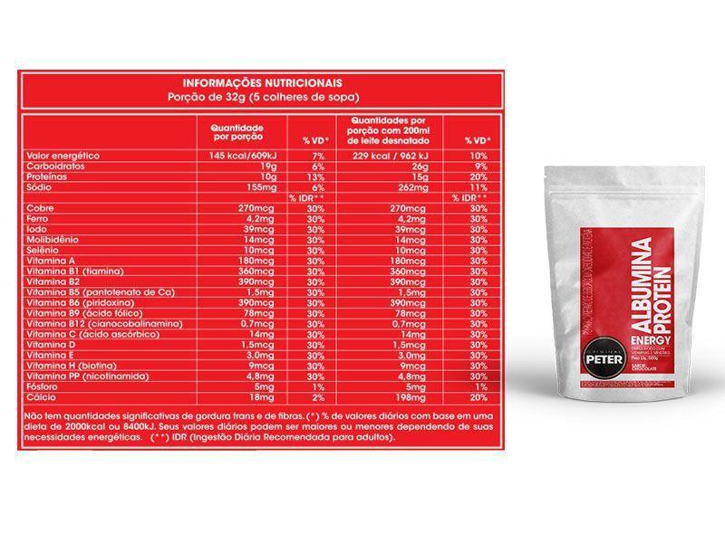 Imagem de Albumina Energy Protein 500g-Original Peter