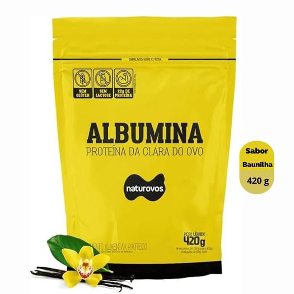 Imagem de Albumina Naturovos - Sabor BAUNILHA- 420g