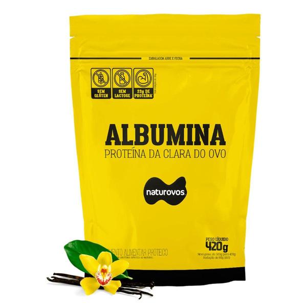 Imagem de Albumina Naturovos Sabor Baunilha 420g