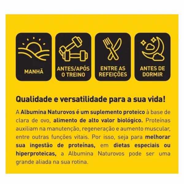 Imagem de Albumina Naturovos - Sabor NATURAL- 420g