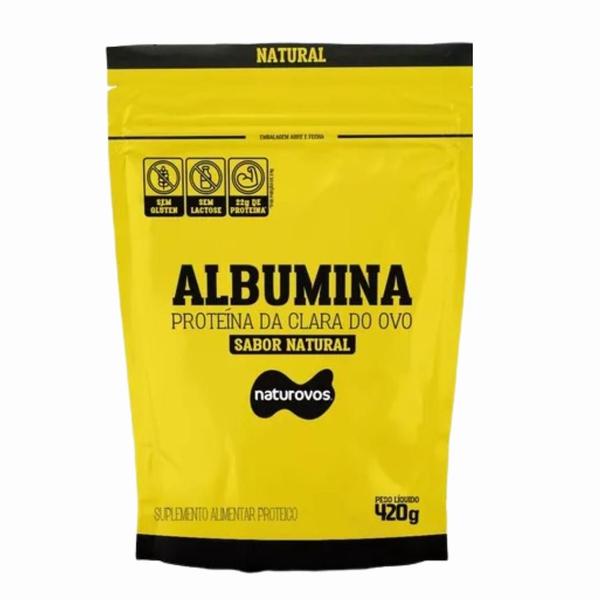 Imagem de Albumina Naturovos - Sabor NATURAL- 420g