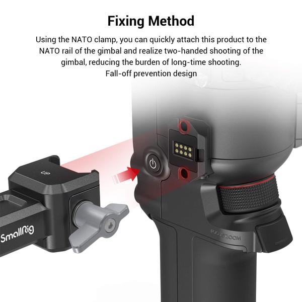 Imagem de Alça de mão SMALLRIG de alça dupla para DJI RS 4/RS 4 Pro/RS 3/RS 3 Pro/RS 2/RSC 2