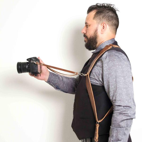 Alça Dupla X-Double Couro Legitimo Cameras Dslr Double Strap - Dedcases Imagem de Alça Dupla X-Double Couro Legitimo Cameras Dslr Double Strap