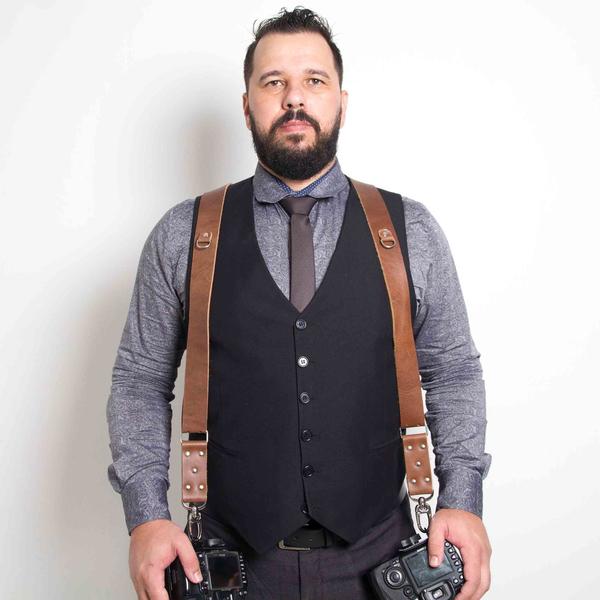 Alça Dupla X-Double Couro Legitimo Cameras Dslr Double Strap - Dedcases Imagem de Alça Dupla X-Double Couro Legitimo Cameras Dslr Double Strap