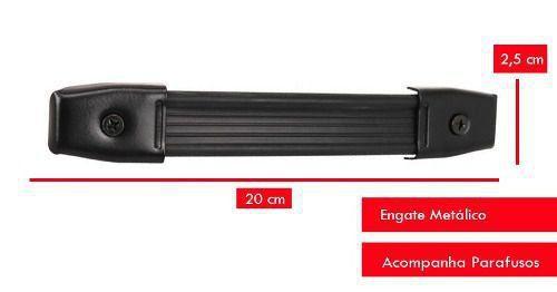 Imagem de Alça Plana Com Engate Metálico P/ Caixa Acústica Som - 20cm