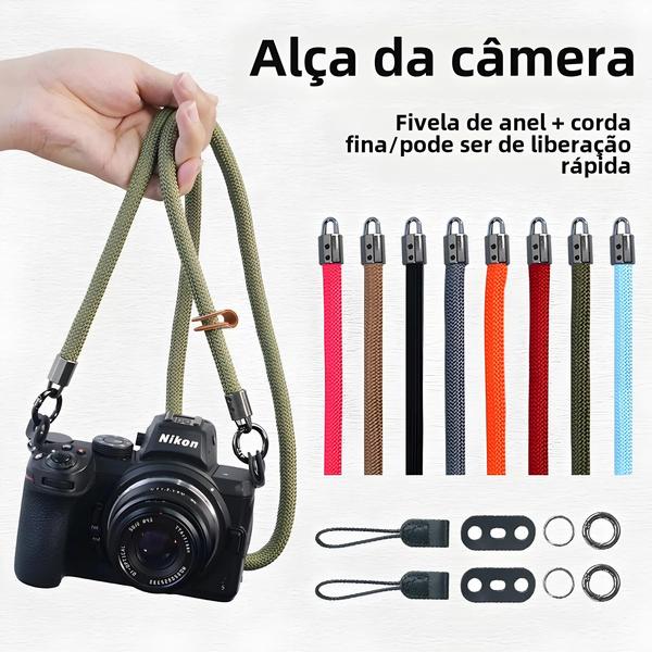 Imagem de Alça Universal para Câmera - Compatível com Nikon, Panasonic, Canon, Leica, Sony, Pentax e Fujifilm