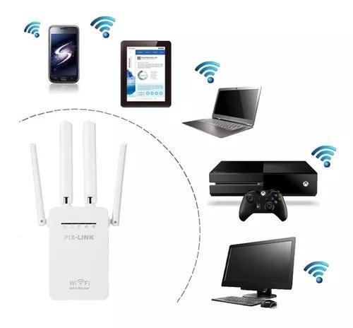 Imagem de Alcance Superior com Repetidor Wifi 2800m e 4 Antenas de Potência