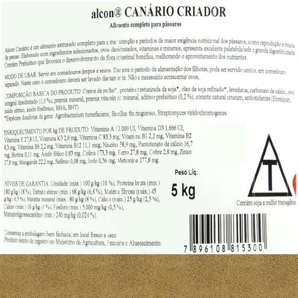 Imagem de Alcon Canário Criador 5Kg Kit Com 2