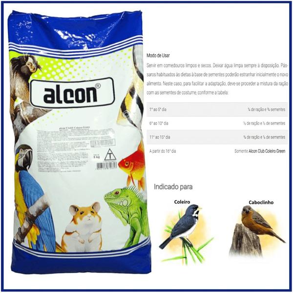 Imagem de Alcon Club Coleiro Green Super Premium 5Kg Kit Com 3