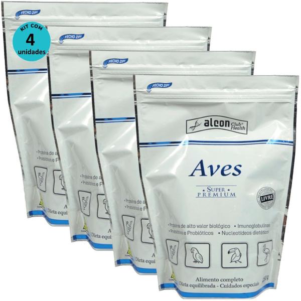 Imagem de Alcon Club Health Aves 250g Super Premium Kit Com 4 unidades