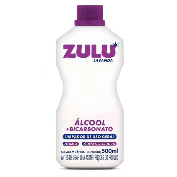 Imagem de Álcool com Bicarbonato Lavanda Zulu 1L