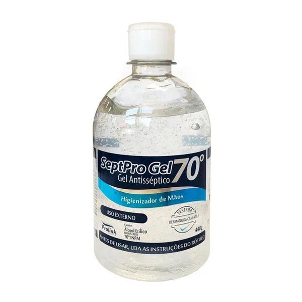 Imagem de Álcool em Gel 70% Antisséptico Higienizador De Mãos 440g - Spetpro