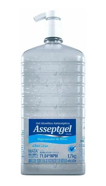 Imagem de Álcool Em Gel 70 Inpm Asseptgel 1kg Kit 4