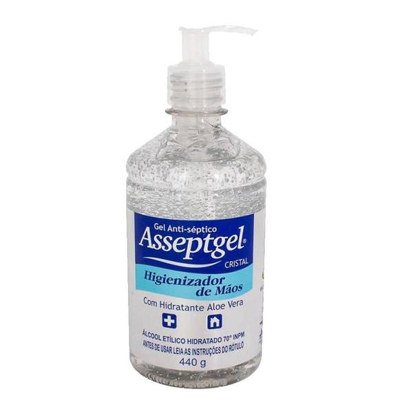 Imagem de Álcool Em Gel Antisséptico 420gr Asseptgel Kit 3