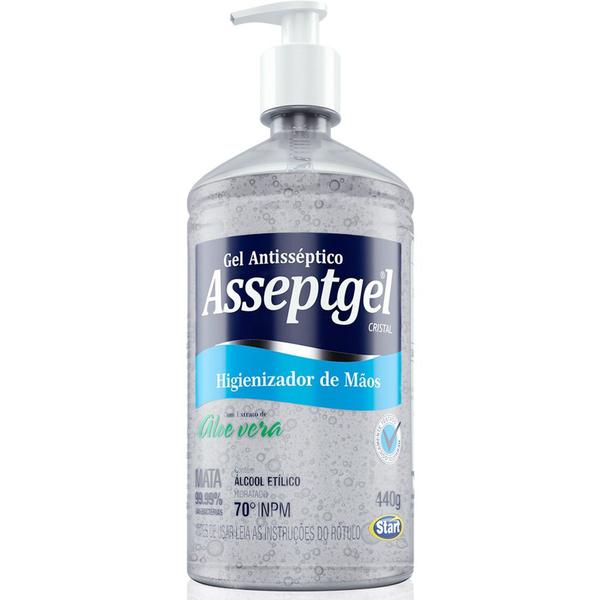 Imagem de Álcool gel antisséptico 70 Asseptgel Aloe Vera 420g