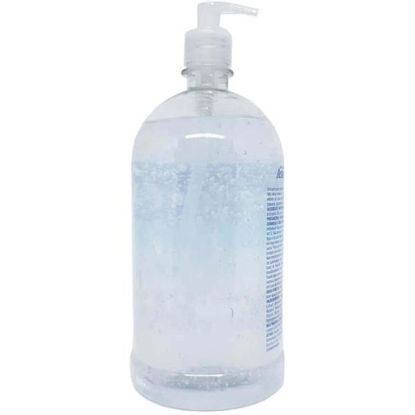 Imagem de Alcool Gel Asseptgel 1kg Antisseptico Aloe Vera Cristal Ação Hidratante Não Resseca a Pele