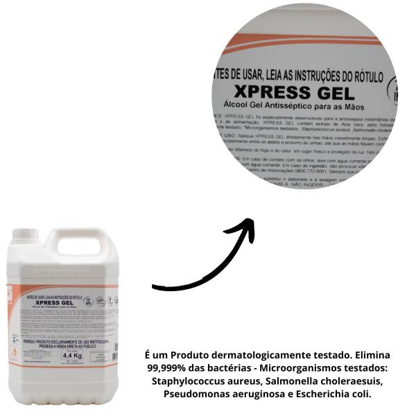 Imagem de Álcool Gel Xpress Antisséptico Para As Mãos 5l Spartan