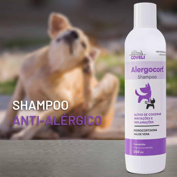 Imagem de Alergocort Shampoo 200ml Coveli Alívio De Coceira Irritações