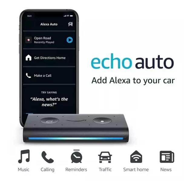 Imagem de Alexa Alto-Falante Inteligente Alexa Amazon Echo Auto com Bluetooth - Amazon