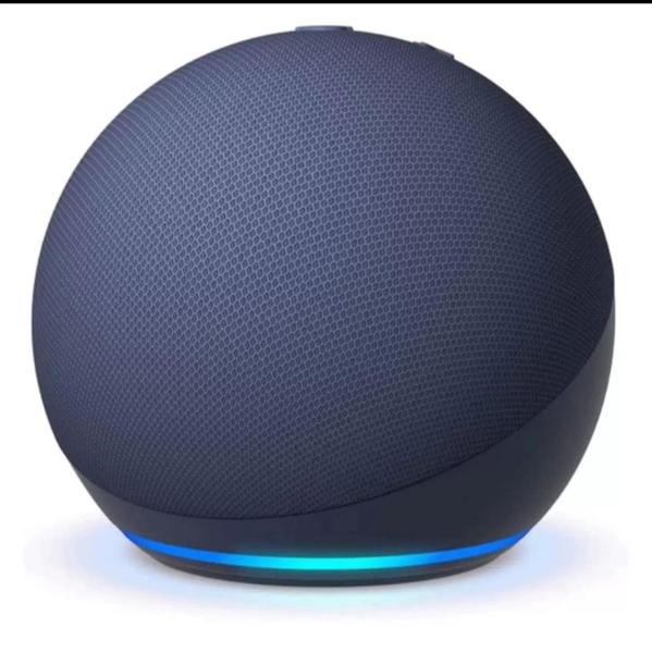 Imagem de Alexa Azul 5ª geração echo dot caixa de som inteligente original novo - Amazon