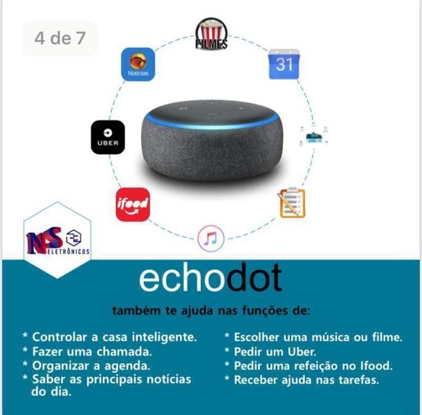 Imagem de Alexa Echo Dot 3 Geraçao Preta Amazon