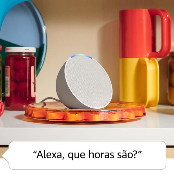 Imagem de Alexa Echo Pop Alto-falante Assistente Virtual Controle Por Voz Com Garantia 