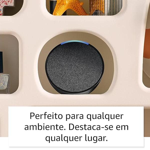 Imagem de Alexa Echo Pop  Smart compacto c som envolvente  Cor Preta