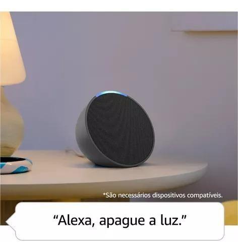 Alexa Echo Pop Smart Speaker Amazon Cor Preto Imagem de Alexa Echo Pop Smart Speaker Amazon Cor Preto
