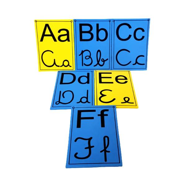 Imagem de Alfabeto De Parede 4 Formas Letras De Forma E Cursiva Em Eva