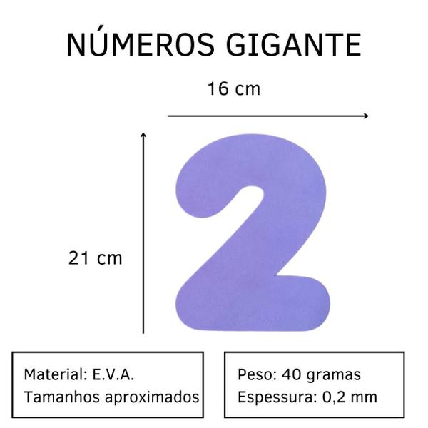 Imagem de Alfabeto Letras Numeros Vogais Gigantes 21cm 41 peças