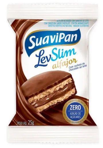 Imagem de Alfajor com Recheio de Chocolate ao Leite Zero Açúcar Suavipan 25 g