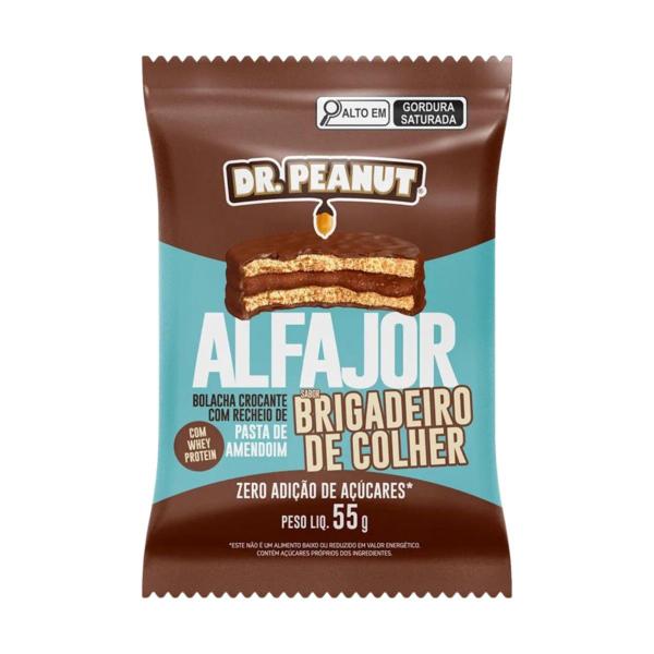 Imagem de Alfajor Com Whey e Pasta de Amendoim Brigadeiro de Colher 55G Dr. Peanut